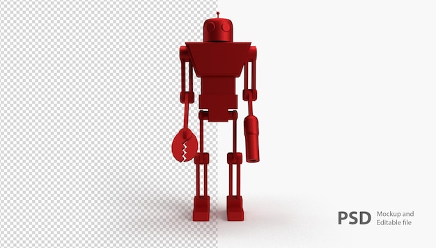 PSD close up on robot isolated