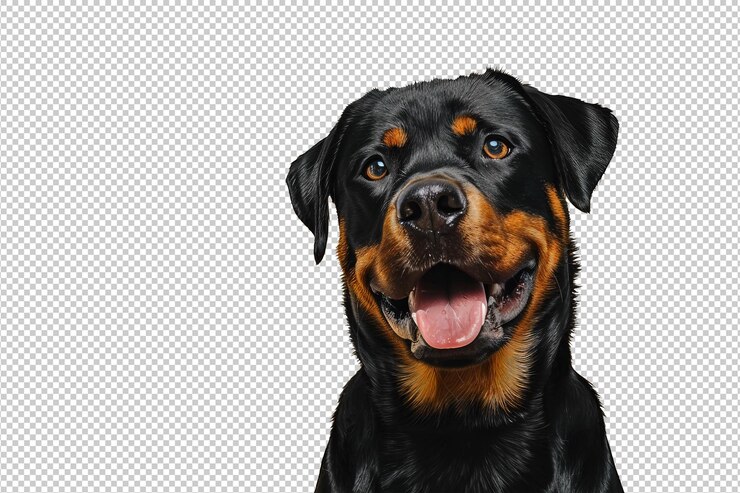 PSD close up of a rottweiler