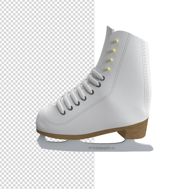 Close up on shoe 3d isolaated premium psd