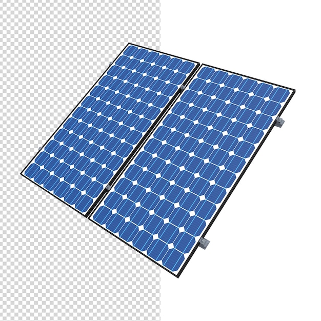ソーラーパネルのクローズアップ3d分離プレミアムpsd