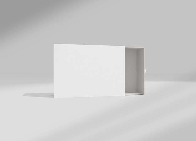 PSD close up on standing box packaging mockup