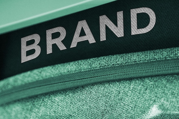 PSD close-up sweater logo mockup ontwerp