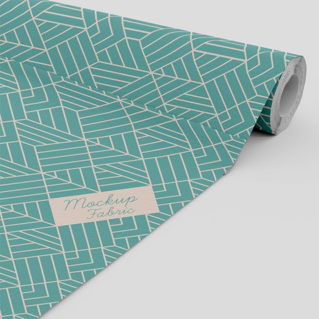 PSD close up on textile material mockup