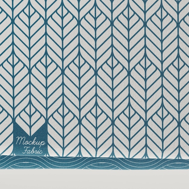 close up on textile material mockup