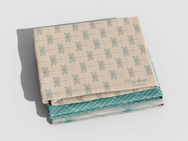 PSD close up on textile material mockup