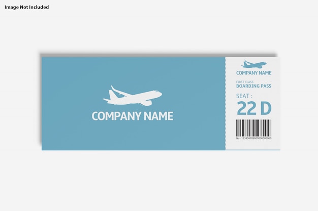 Close up on Various Purpose Ticket Mockup