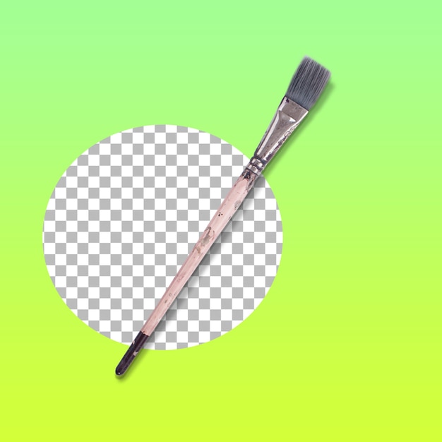 あなたのデザインの装飾のためのクローズ アップ ビュー油絵ブラシ