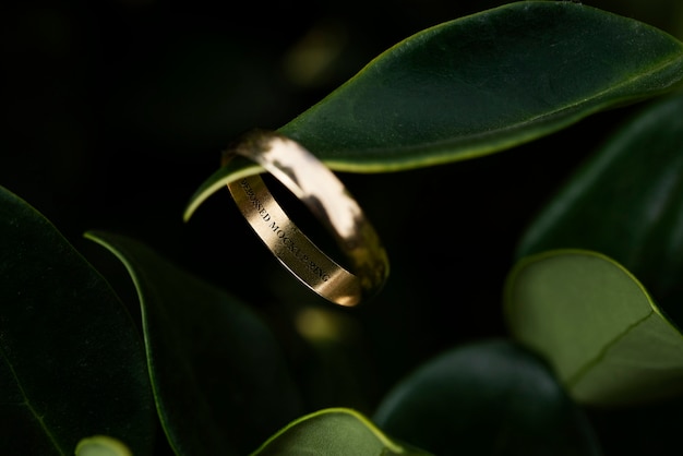 PSD close up on wedding ring mockup