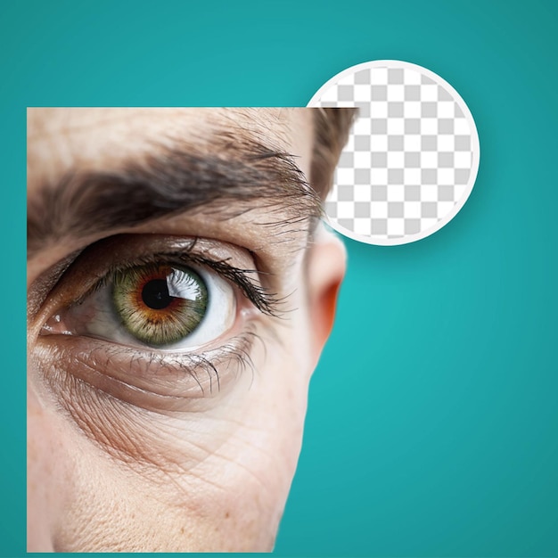Close up di una donna dagli occhi blu che guarda la telecamera generata dall'intelligenza artificiale