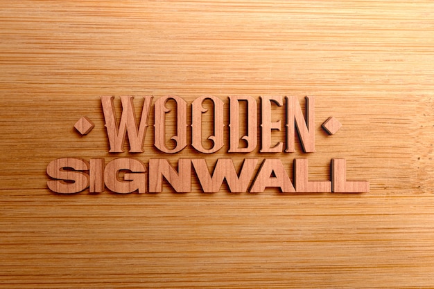 PSD close up on wood texture mockup