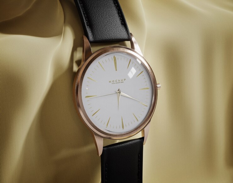 PSD close up on wristwatch mockup