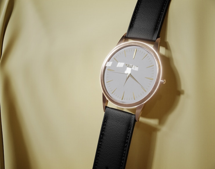PSD close up on wristwatch mockup