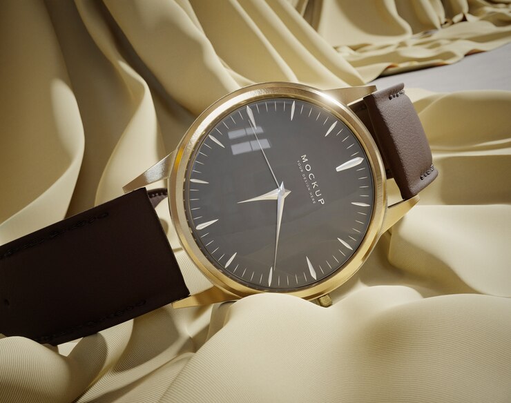 PSD close up on wristwatch mockup