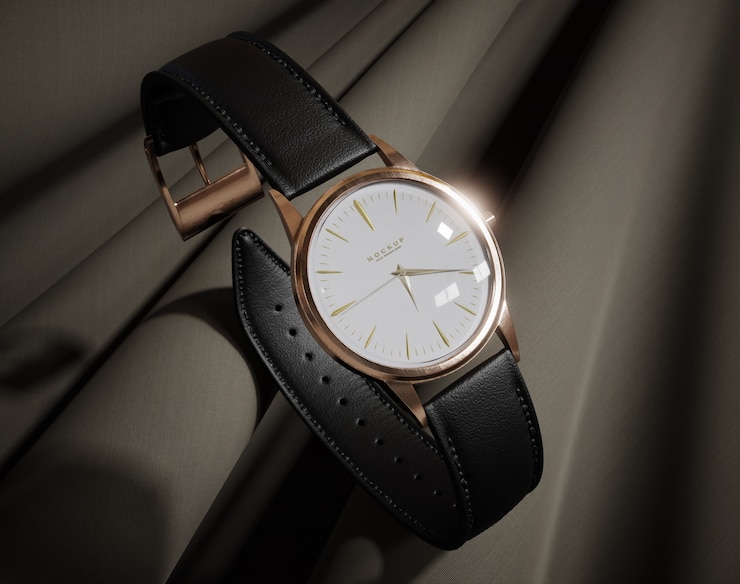 PSD close up on wristwatch mockup
