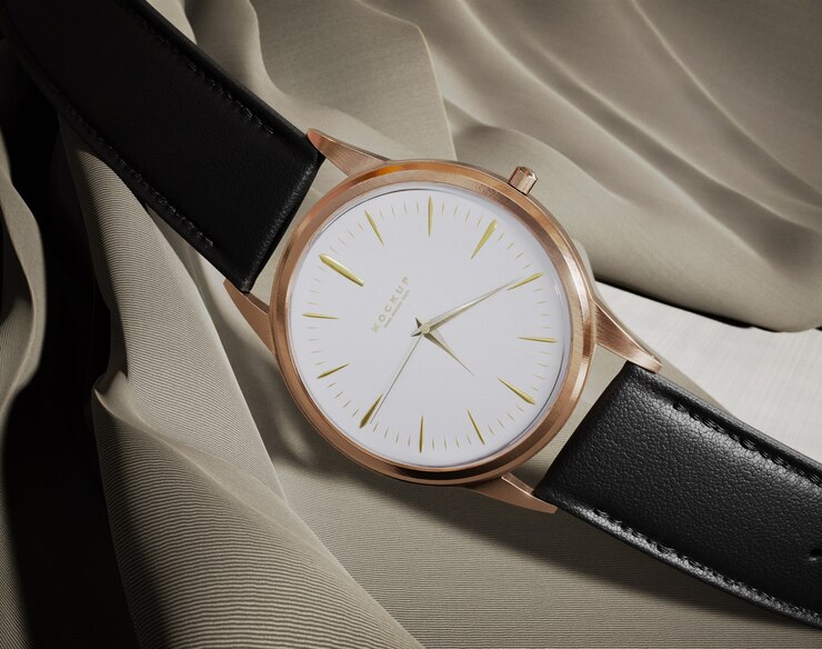 PSD close up on wristwatch mockup