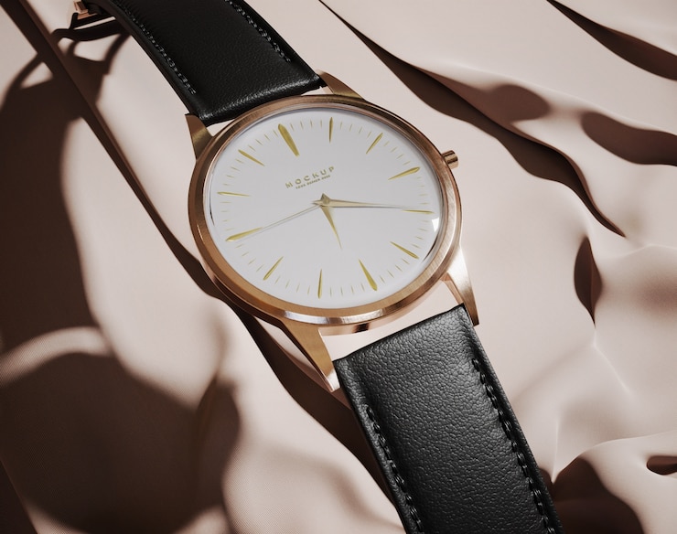 PSD close up on wristwatch mockup
