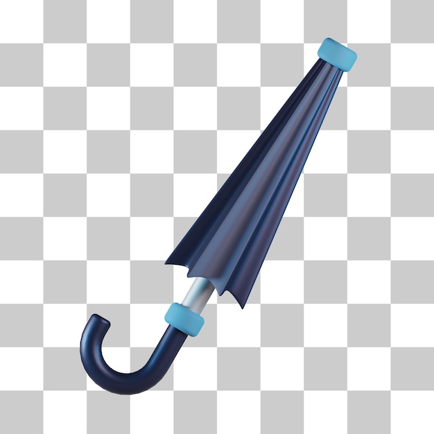 PSD icona ombrello chiuso 3d