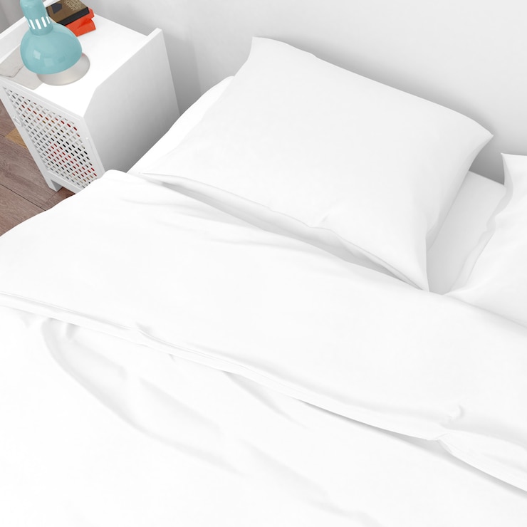 PSD closeup of bed pillow