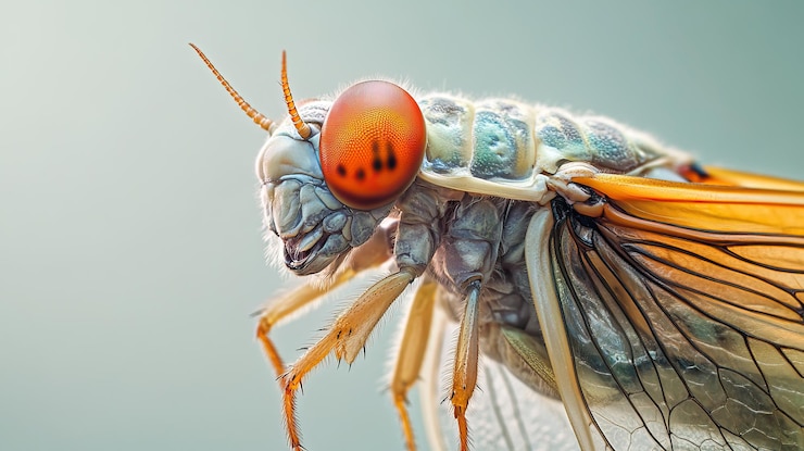 PSD closeup of a cicada