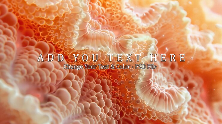 PSD closeup of a coral polyp