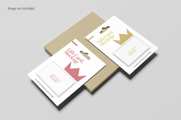 Closeup Gift Card Mockup