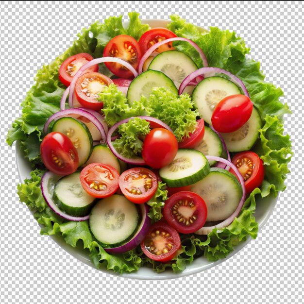 PSD closeup of greek salad with feta cheese cherry tomatoes and lettuce