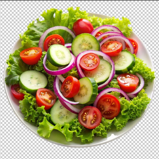 PSD closeup of greek salad with feta cheese cherry tomatoes and lettuce