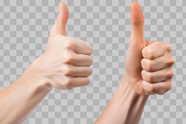 Closeup of hand showing thumbs up sign Generated AI