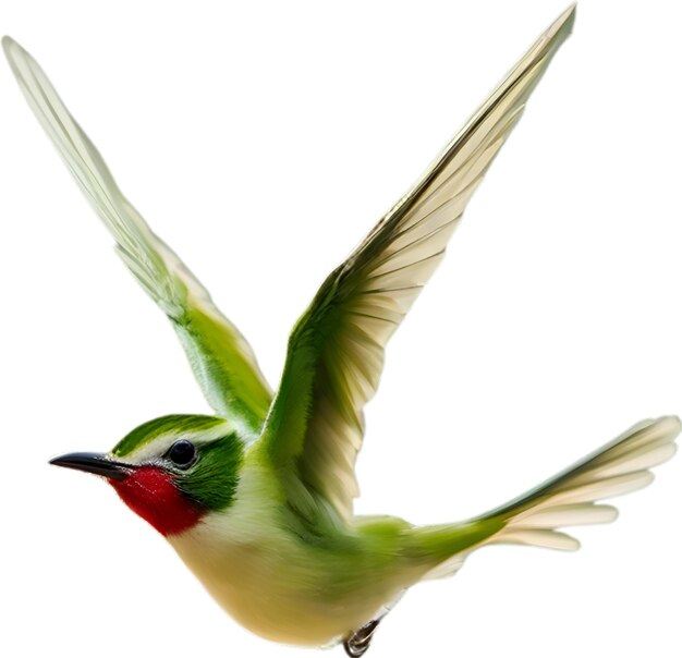 Closeup image of a cuban tody bird