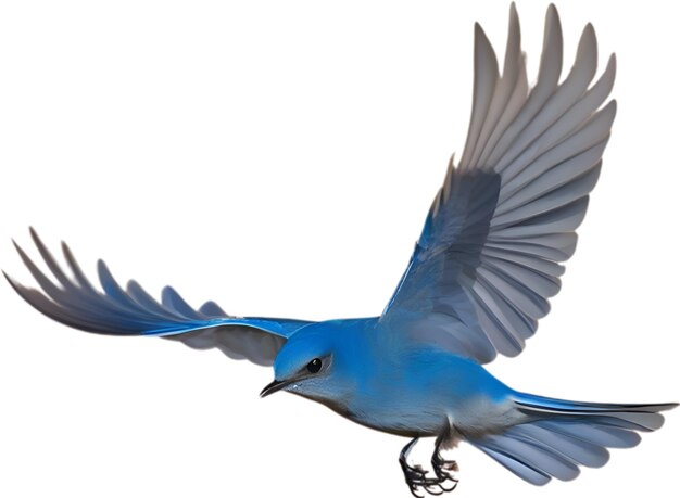 PSD closeup image of a mountain bluebird