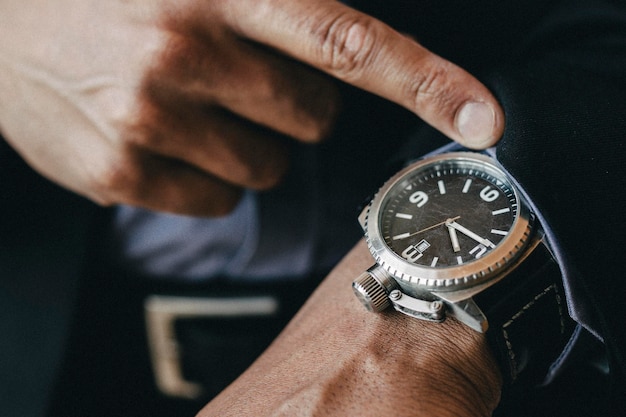 PSD closeup of a luxury men's watch