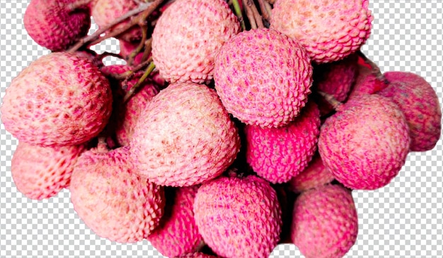 Closeup lychee photo png white transparent background lychee white background fast food fresh