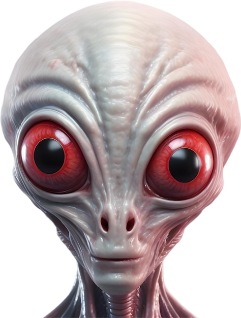 PSD closeup of a scary alien image