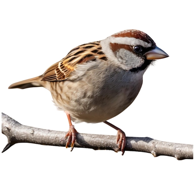 PSD a closeup photo of a cute sparrow bird