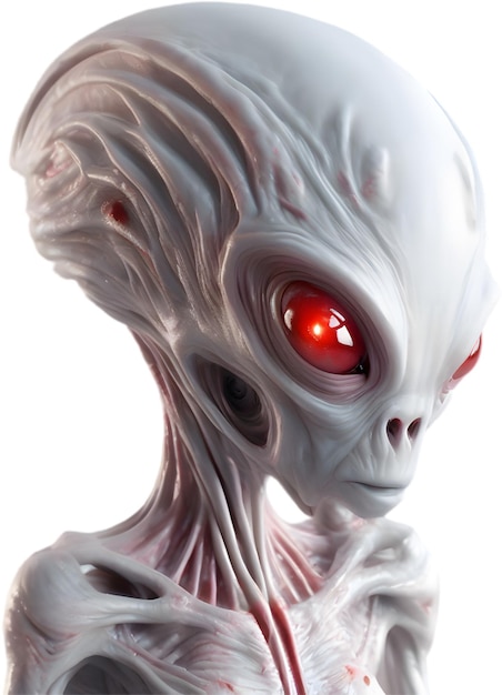 PSD closeup of a scary alien image