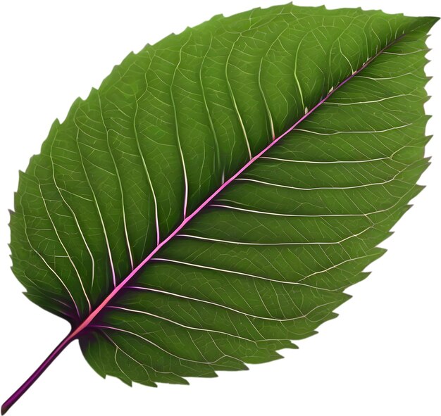 A closeup shot of a beautiful leaf aigenerated