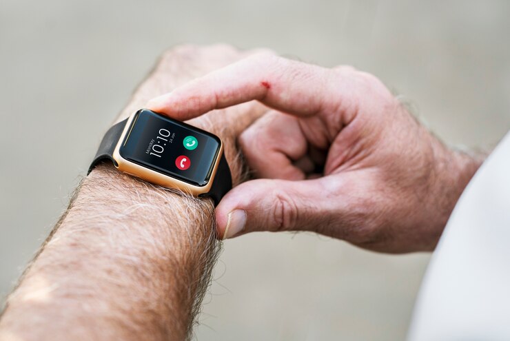 PSD closeup of smartwatch