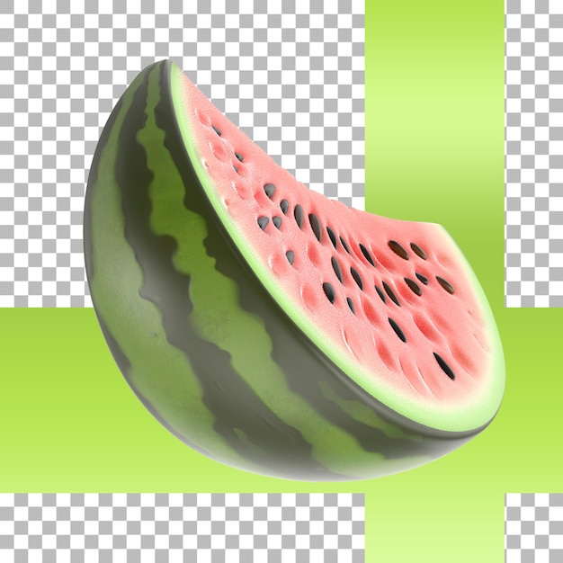 Closeup of some pieces of refreshing watermelon