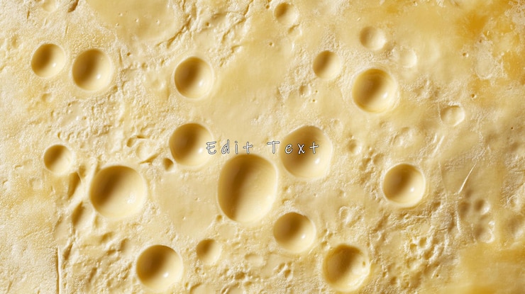 PSD closeup of swiss cheese texture with holes