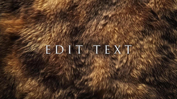PSD closeup texture of brown fur showing variations in shades and hair length