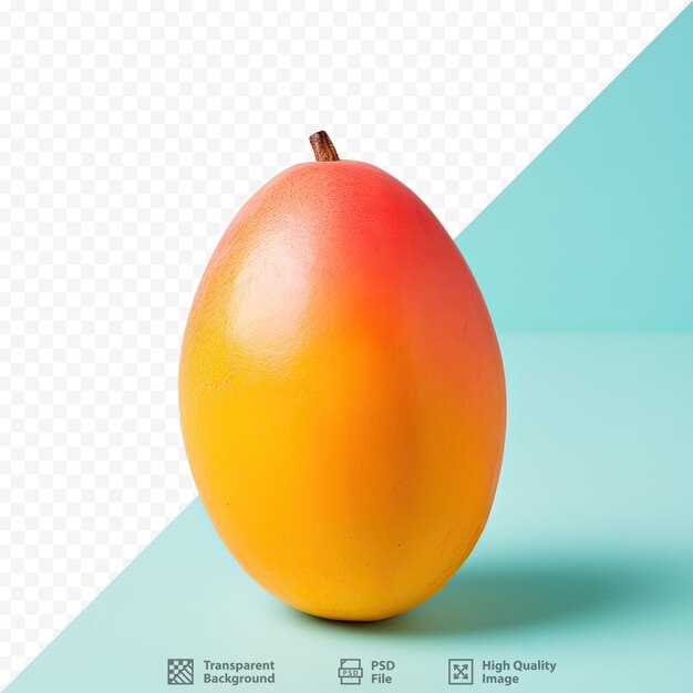 PSD closeup of a totapuri mango on a transparent background