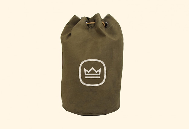 Макет логотипа тканевой сумки