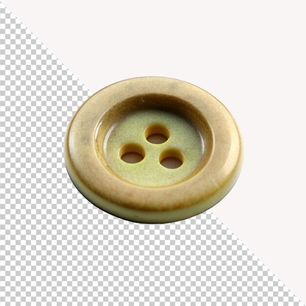 PSD cloth button on transparent background