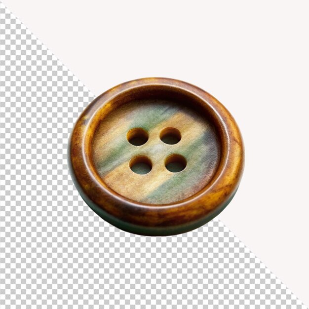 PSD cloth button on transparent background