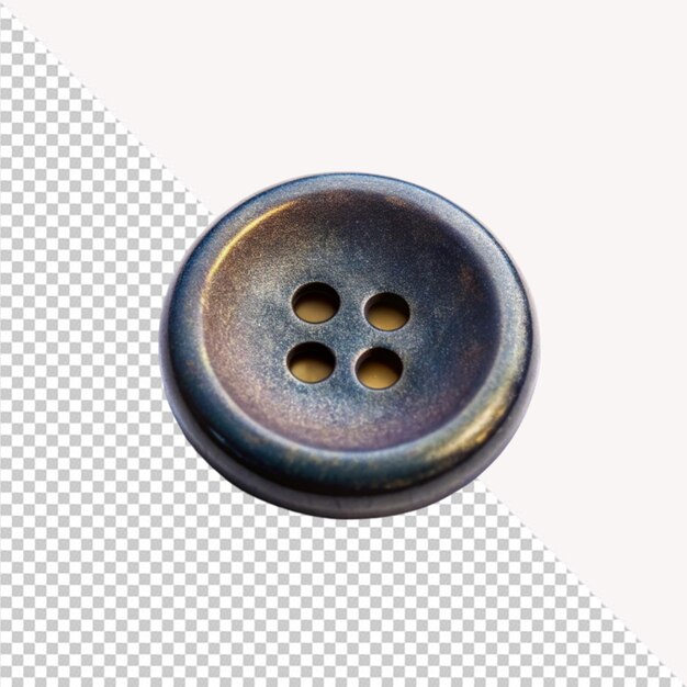 PSD cloth button on transparent background