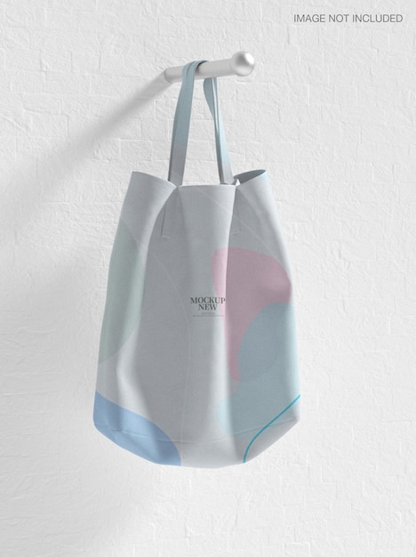 Cloth tote bag mockup