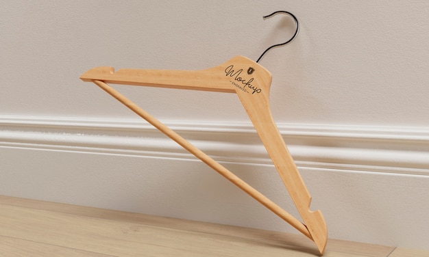 Clothes hanger mockup design