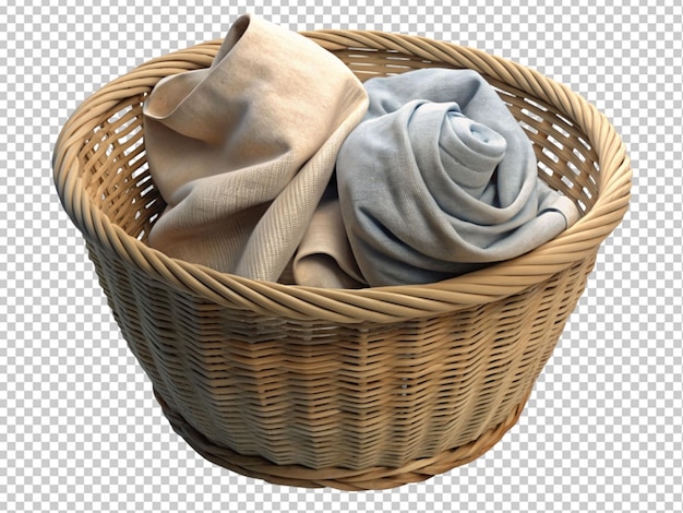 PSD clothes in laundry basket