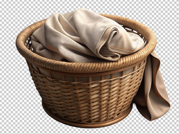 PSD clothes in laundry basket