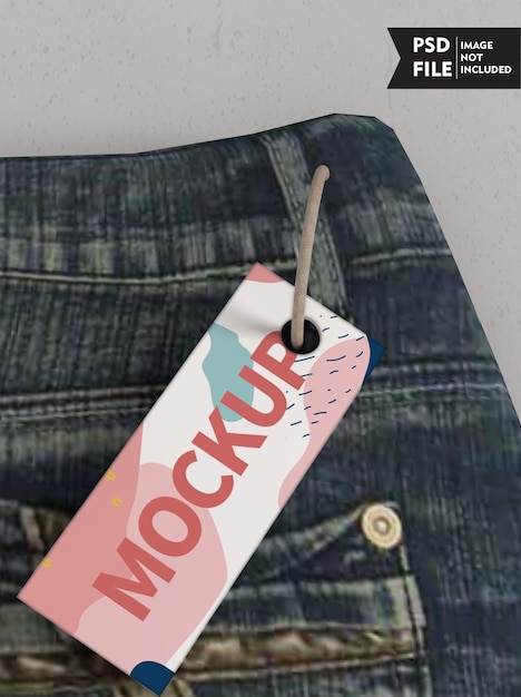 Clothes tag mockup